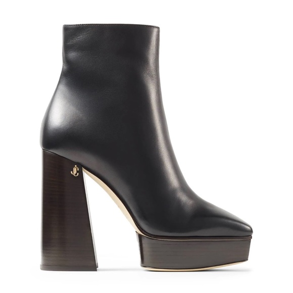 Jimmy Choo Bryn 125 leather platform ankle boots - Picture 1 of 9